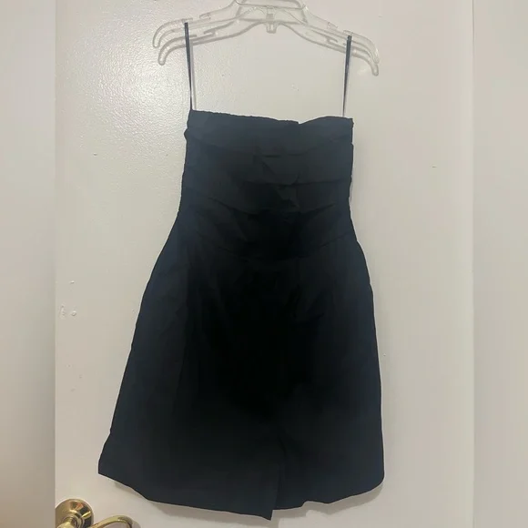 Forever 21 Black Strapless Ruffle Bodice romper - Picture 1 of 9